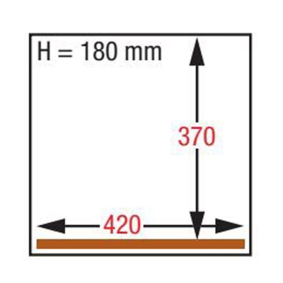 Machine sous-vide, chambre 420x370xh135 mm - 16 m3/h GA-104/S